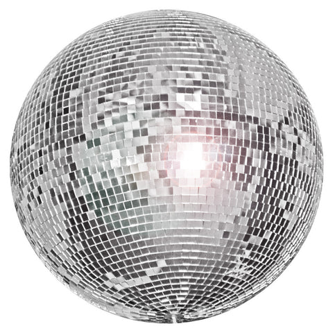Real Glass Mirror Ball 20 to 80 Inches (Also in Gold, Rose Gold, Black)