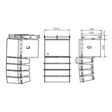 Passive Line Array Loudspeakers - Beta 3® R6/R12 1460W Passive Line Array Loudspeakers And Subwoofer