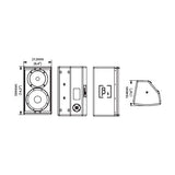 Passive Loudspeakers - Beta 3® ES206 80W 6" 2-Way Full Range Passive Loudspeaker