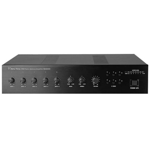 Power Amplifiers - Beta 3® BA3240 240W 6 Zone Mixer Amplifier