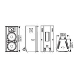 Powered Loudspeakers - Beta 3® MU215 600W Dual 15" Full Range Powered Loudspeaker