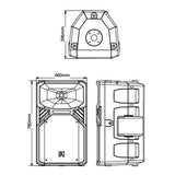 Powered Loudspeakers - Beta 3® T15A 1100W 15" 2-Way Full Range Powered Loudspeaker