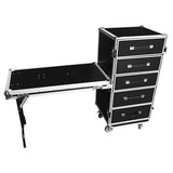Cases - Five Drawer Flight Case With Folding Table
